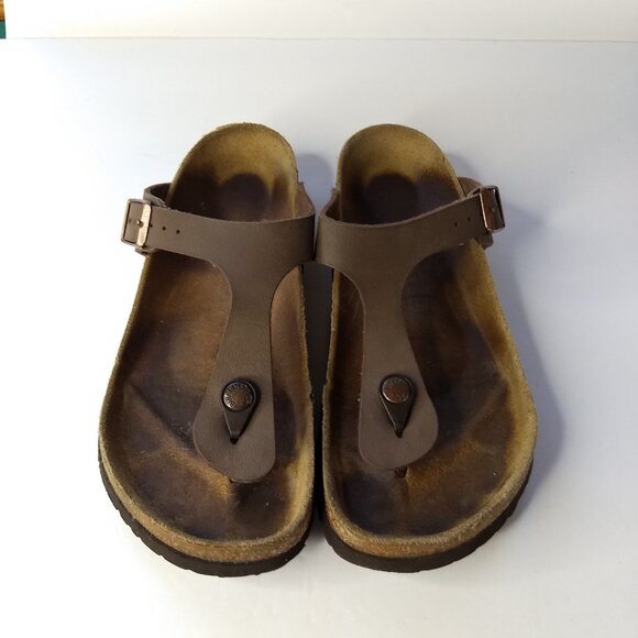 Birkenstock Gizeh Thong Sandals Size 38 US 7 - 7.5 Womens Adjustable Buckles - Picture 2 of 13
